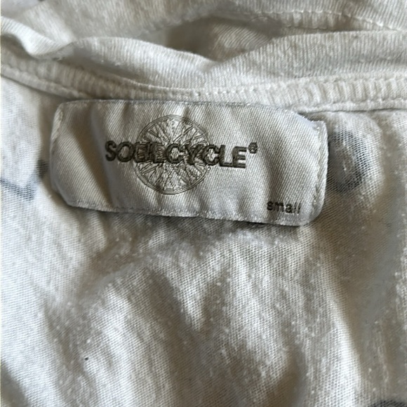 Soulcycle White Scattered Letters Logo Tank Top Small - Picture 6 of 8